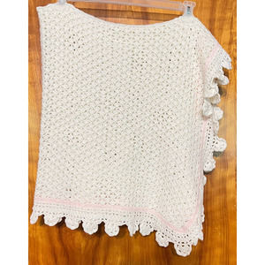 Handmade Crochet Baby Blanket Approximately 40  x 40